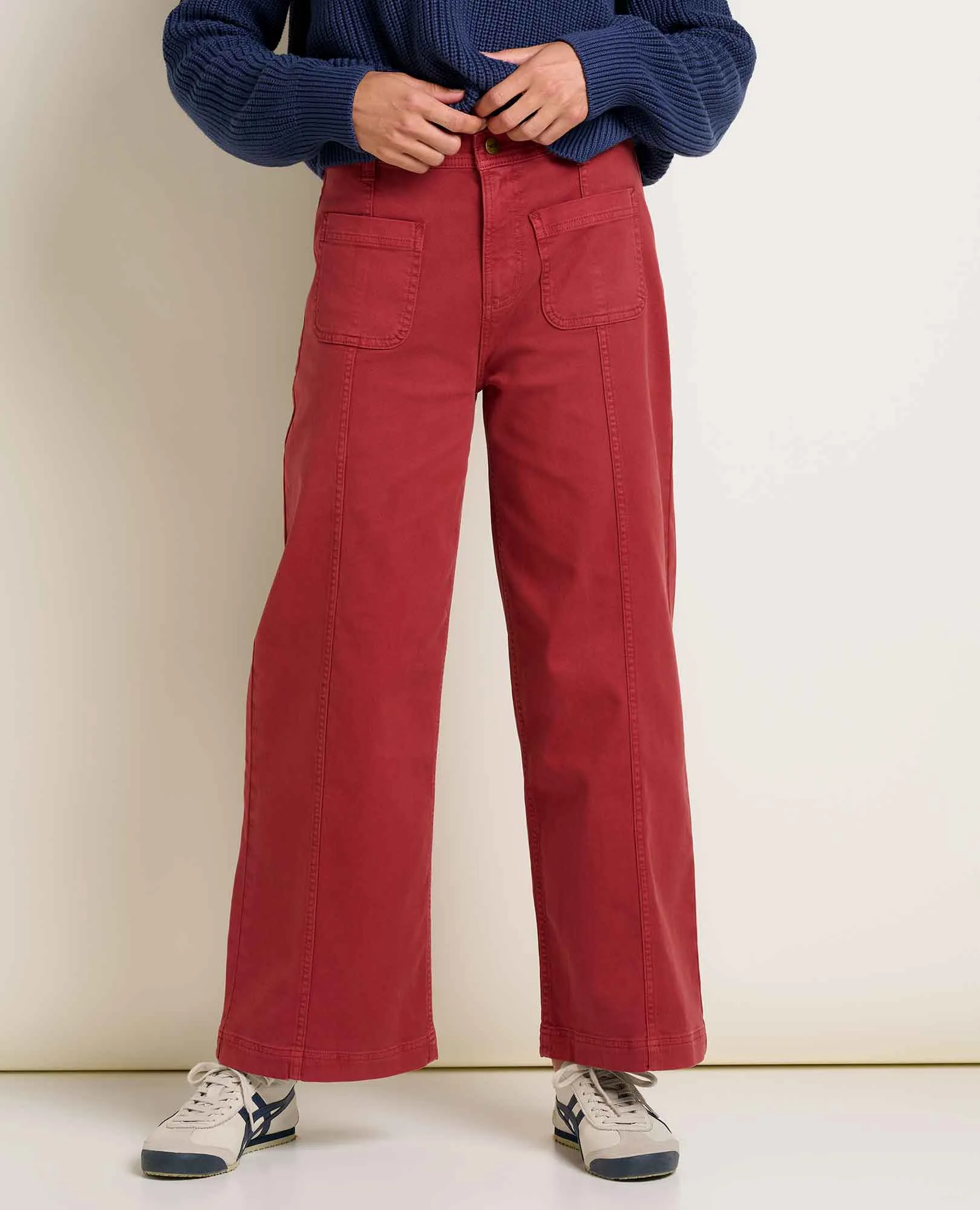 W's Linden Canvas Pant Streetwear vibe Flexible Gusset