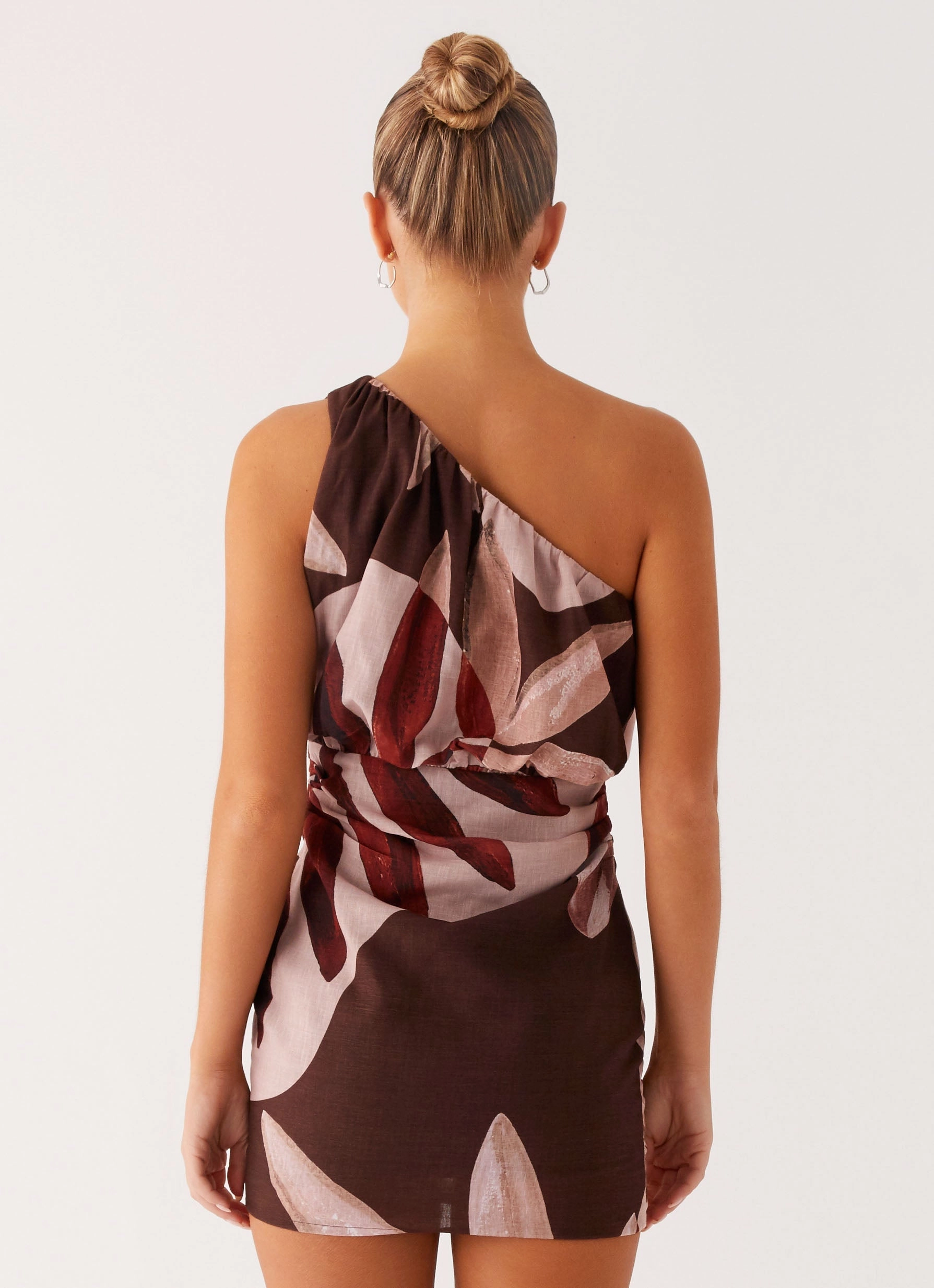 Indianna Mini Dress - Cinnamon Palm Lace Soft Balanced Shape