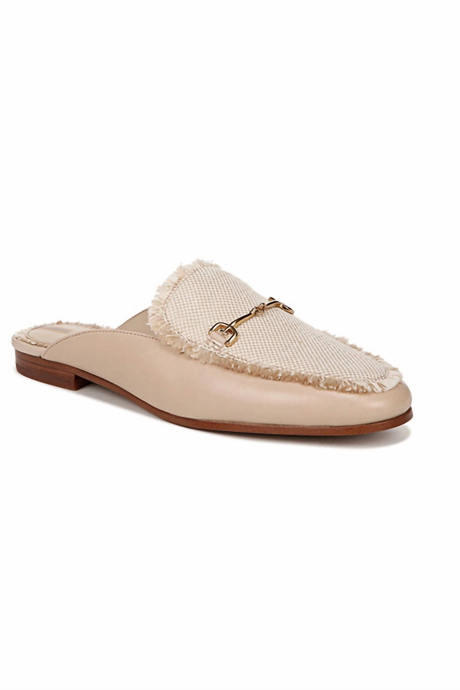 Instant Comfort Footwear Elastic Strap Women's Linnie Fray Bit Mule In Sandshell