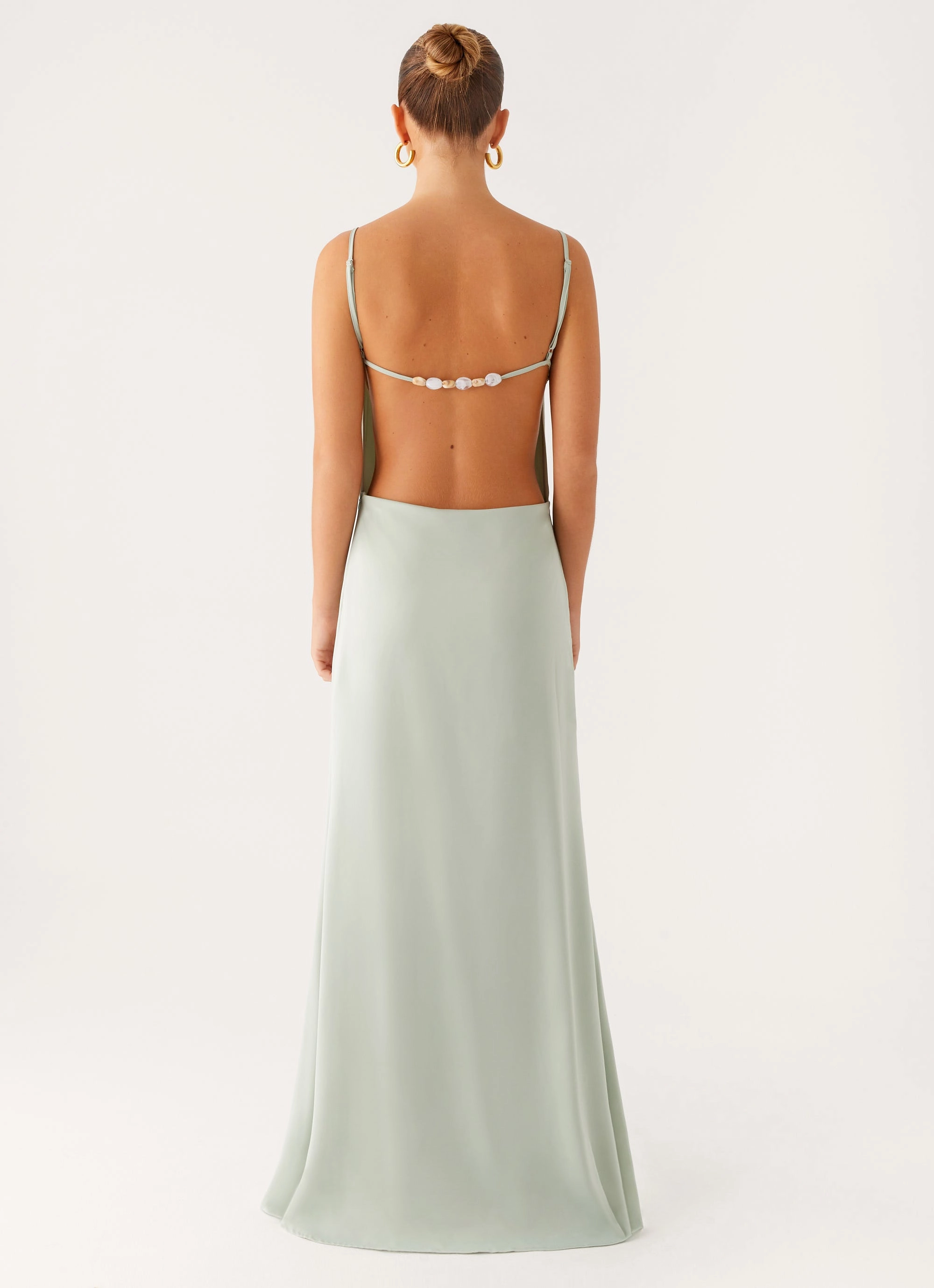 Comfortable Shape Gentle Aesthetic Yves Maxi Dress - Mint