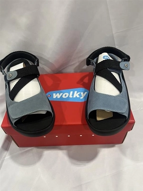 Baltic Sandal In Antique Nubuck Baltic Blue Superior Comfort Easy Fit