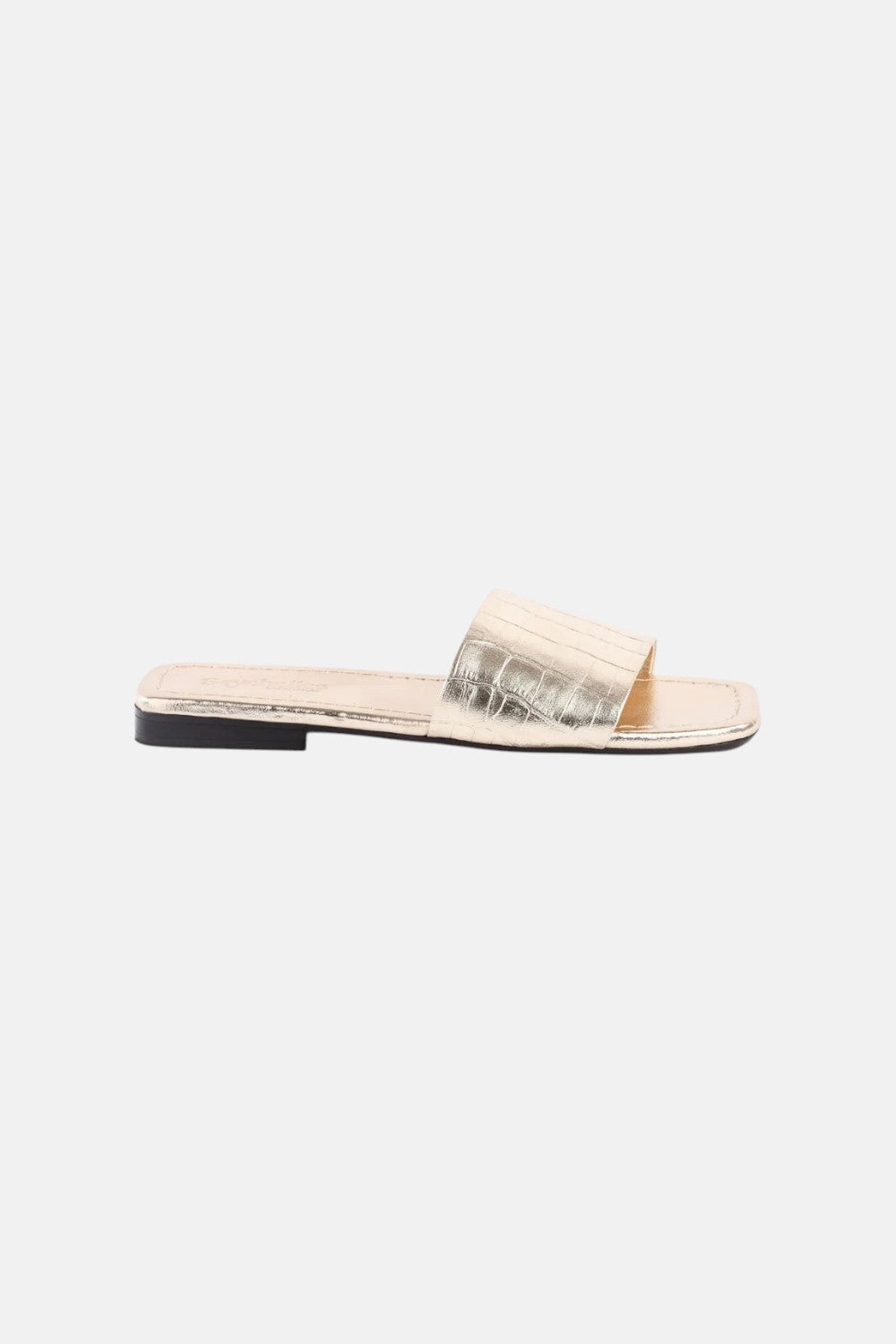 Relaxing Fit suede upper Seychelles Paris Slide in Gold