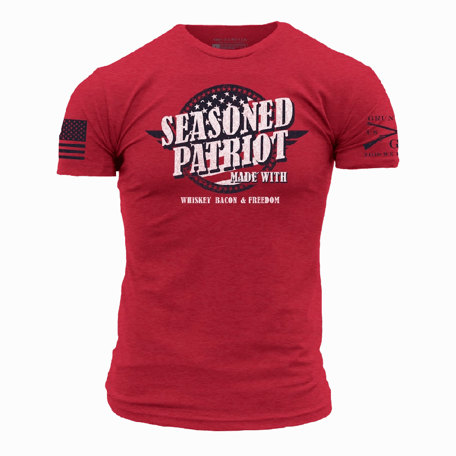 Seasoned Patriot T-Shirt - Red Versatile Style