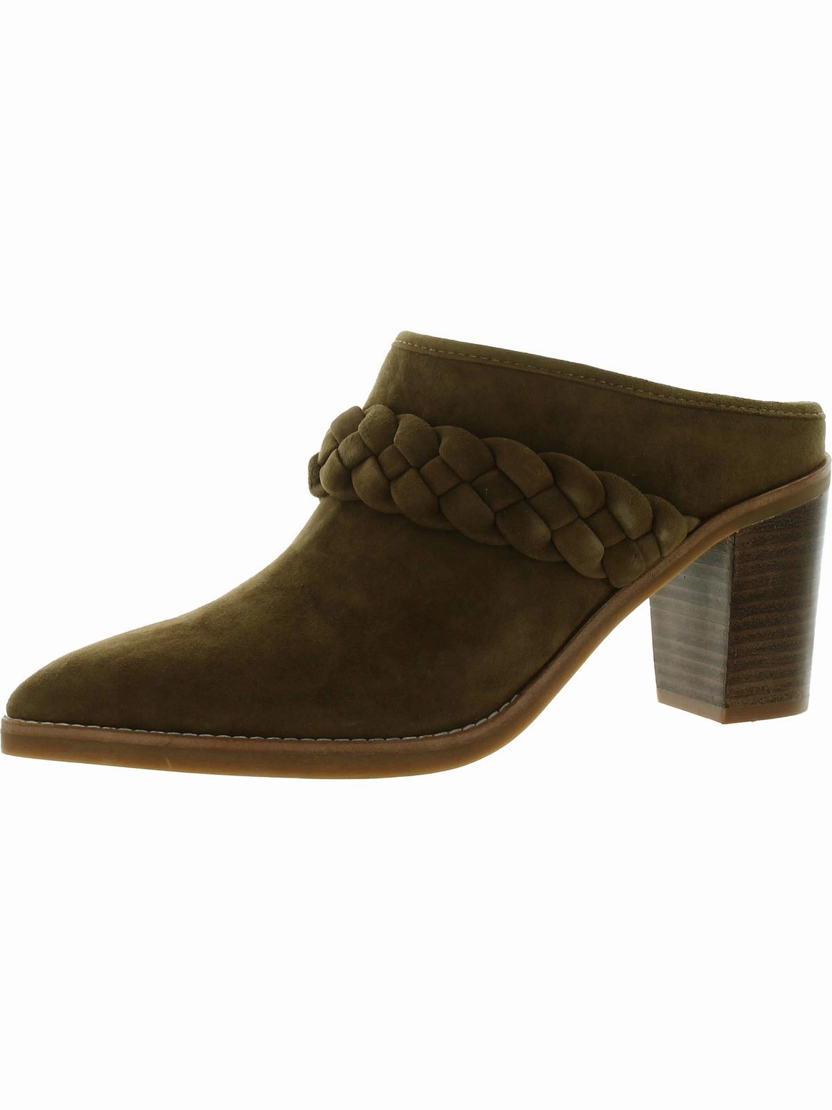 Serla Womens Suede Pointed Toe Mules Breathable Footwear Stylish Casuals