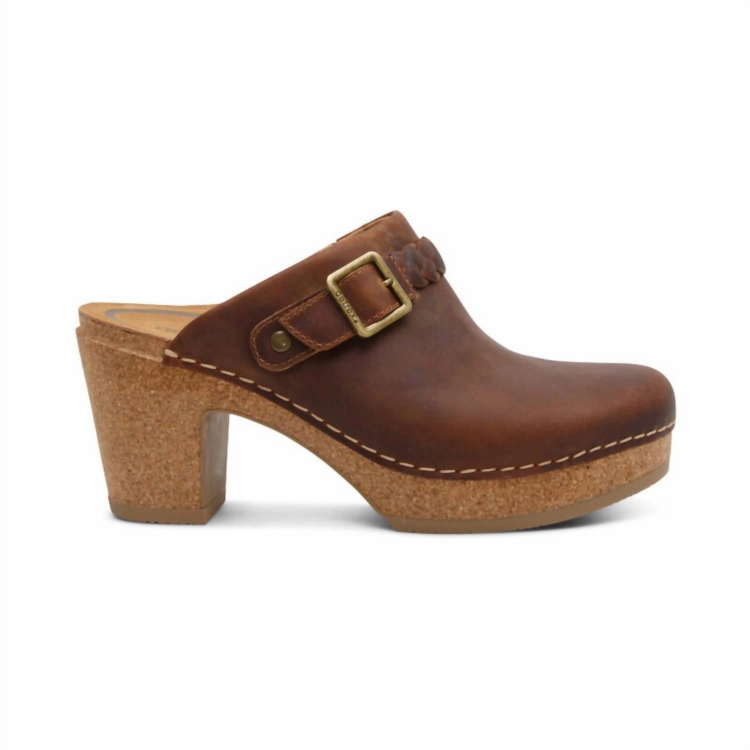Anti Slip Sole Quick Slip-On Design Women Corey Clog In Brown