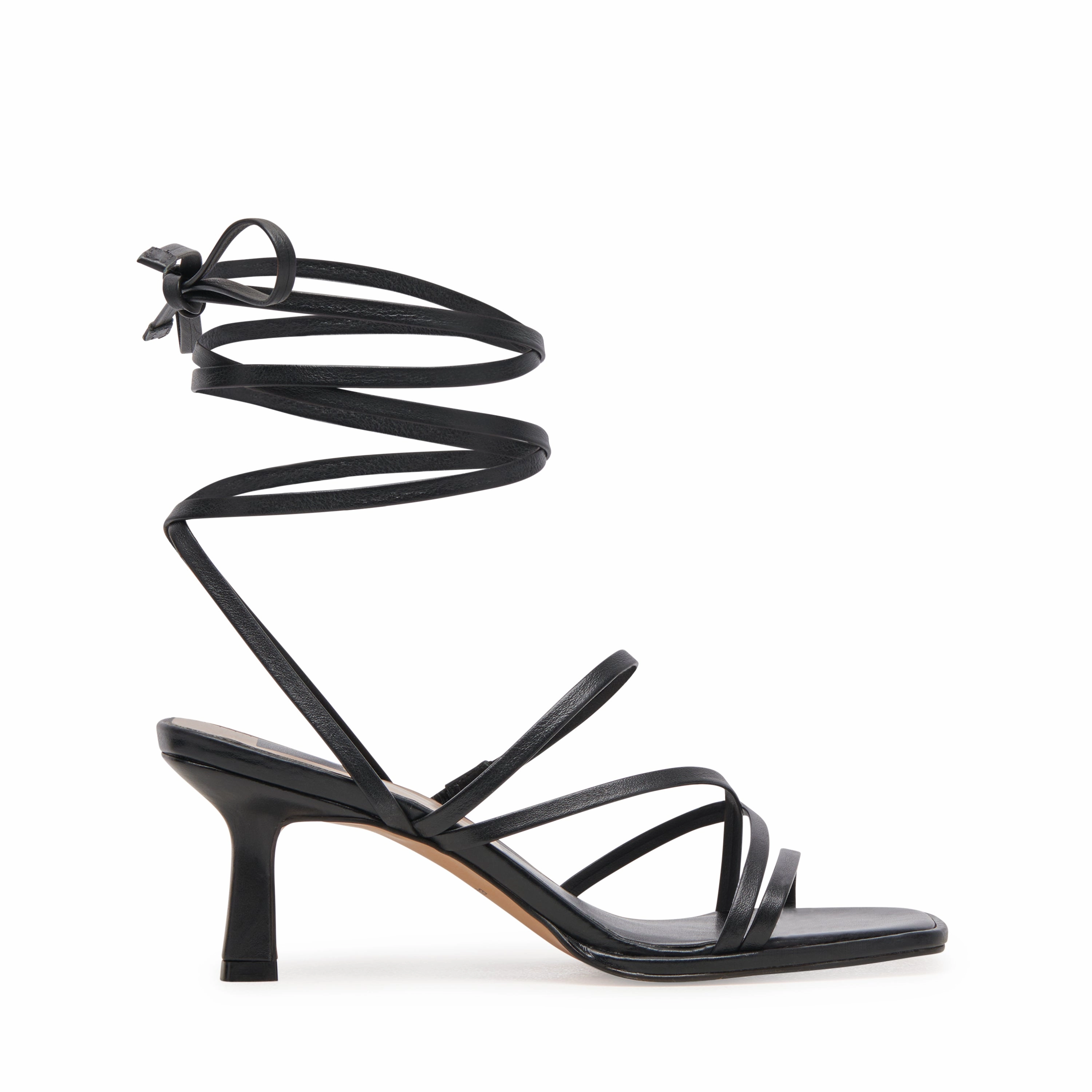 Work Heels Ankle Strap Malabo Heels - Black