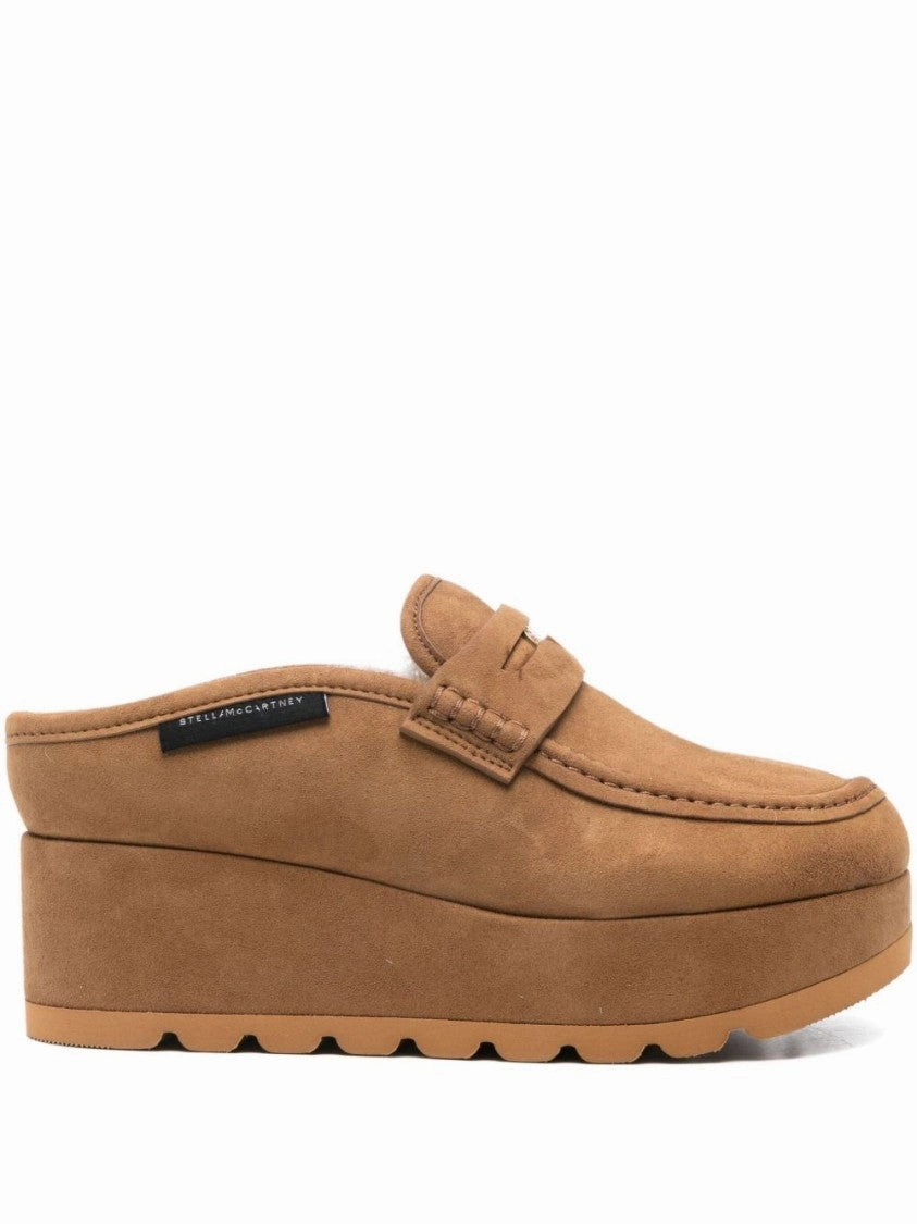 Suede-Finish Slip-On Mules Slip Resistant Outsole