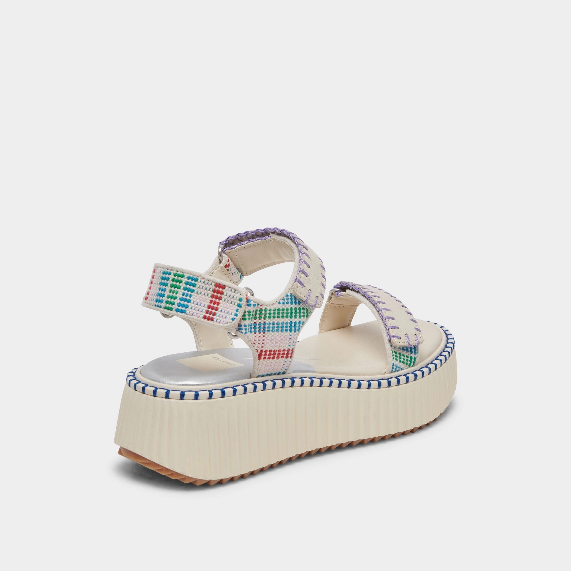 Dolce Vita Debra Sandals in Ivory Multi Nubuck TPU Midsole Quick Beach Wear