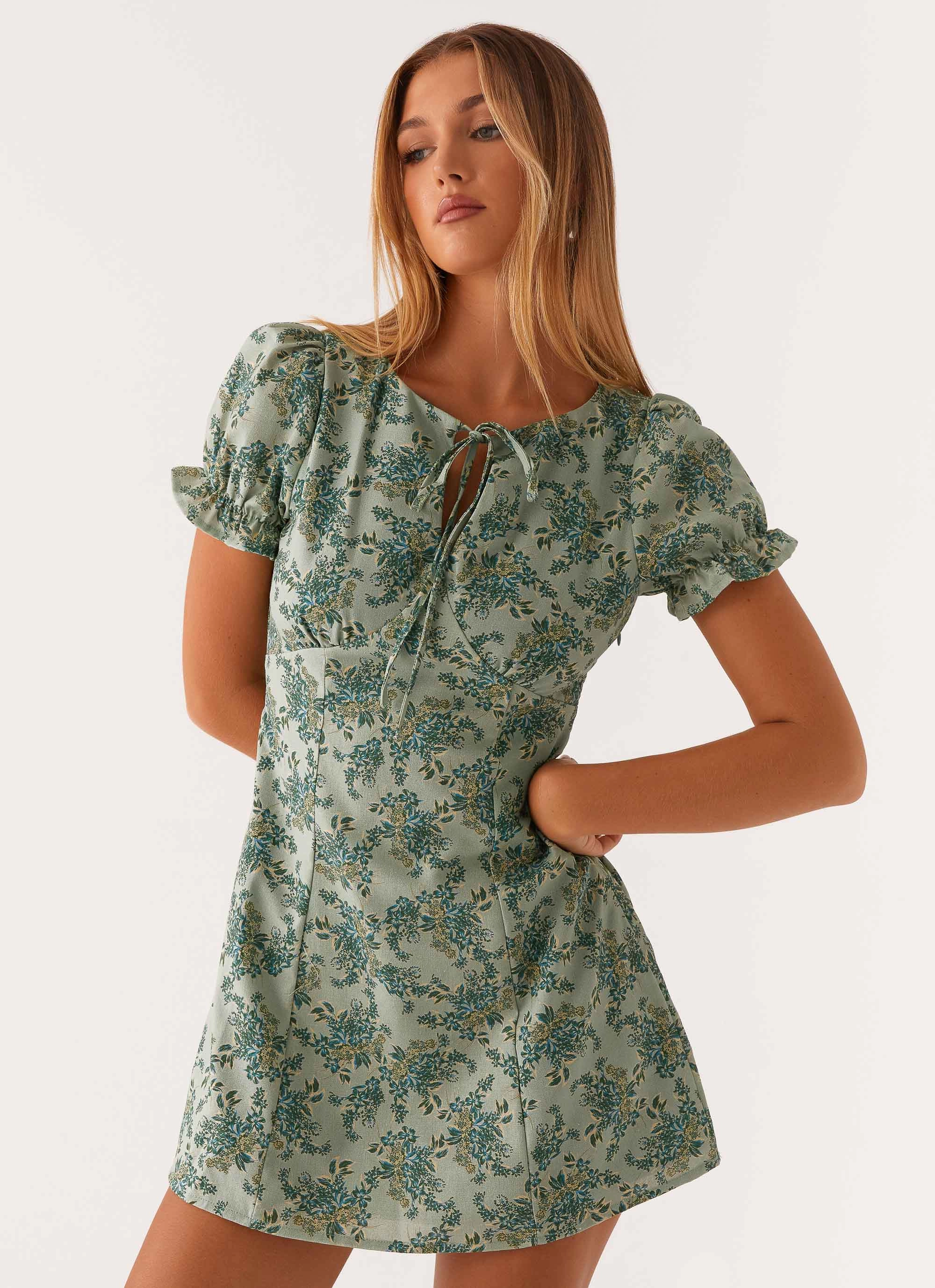 Trend Appeal Cool Texture Someday Mini Dress - Cloud Nine Floral