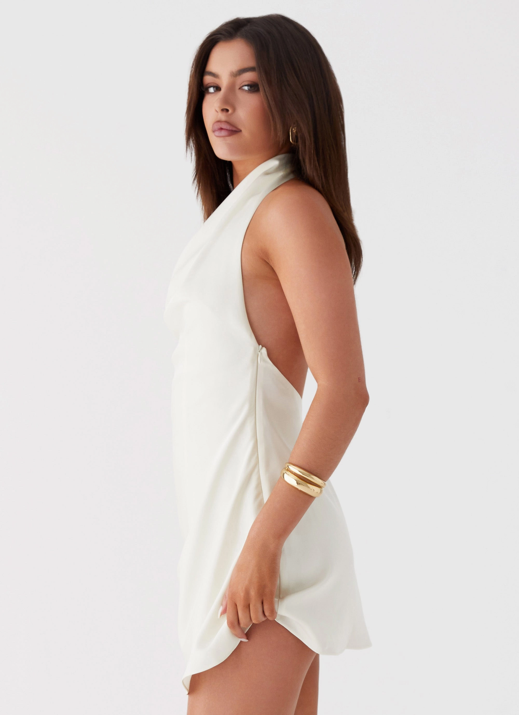 Sonelle Mini Dress - Ivory Active Outfit