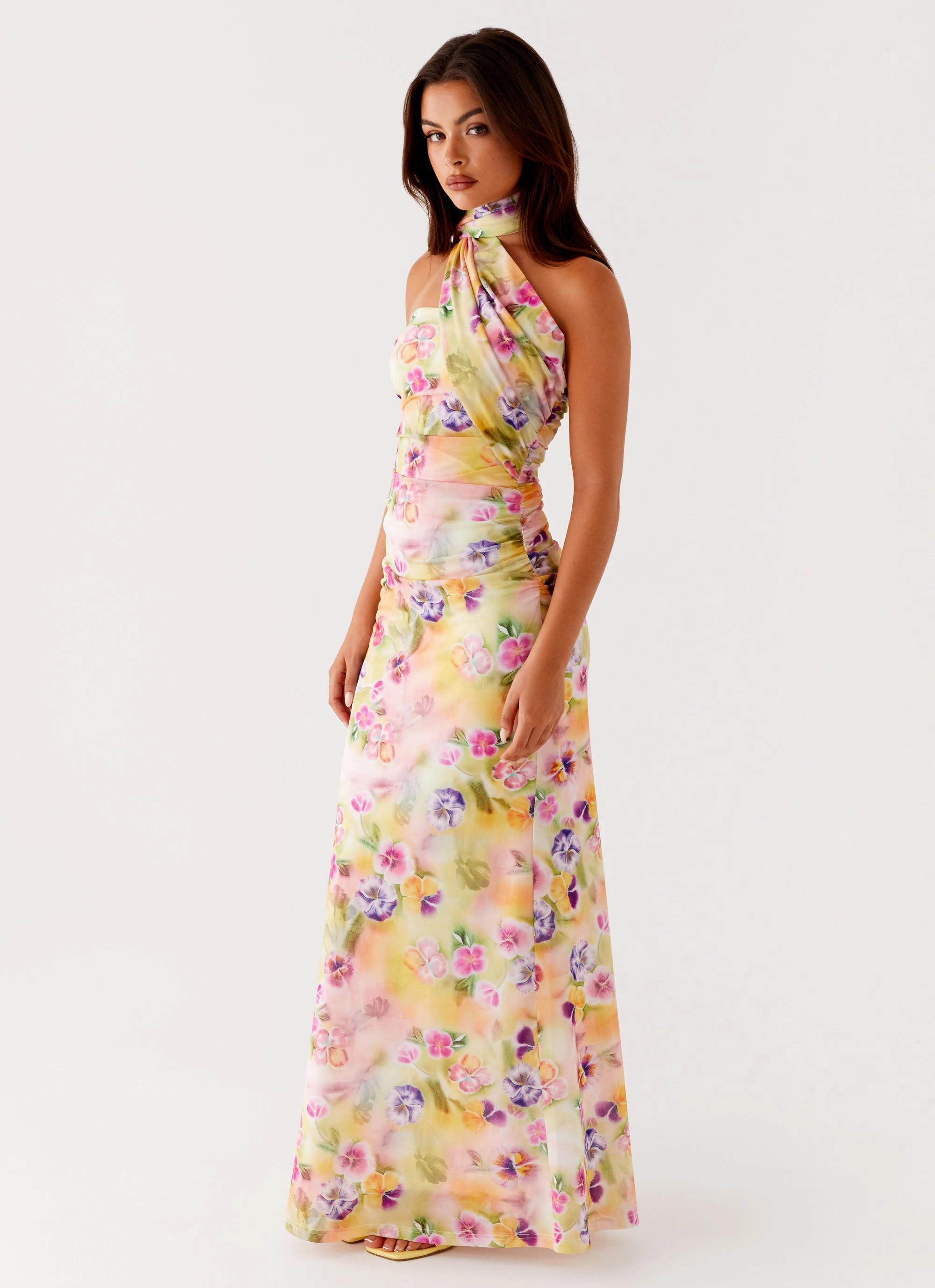 Songbird Maxi Dress - Sunburst Floral Anytime Fit Quiet Glow