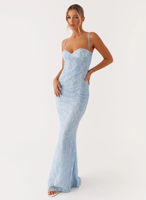 Cocktail Ready Sonia Maxi Dress - Blue