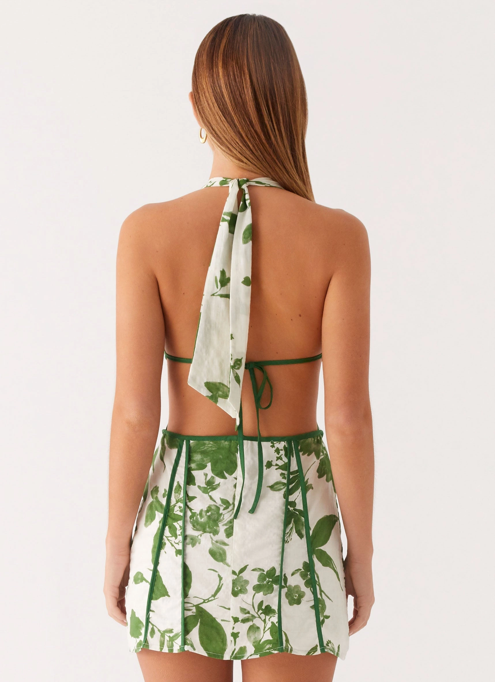 Sonnet Mini Dress - Verdant Bloom Comfort Layer