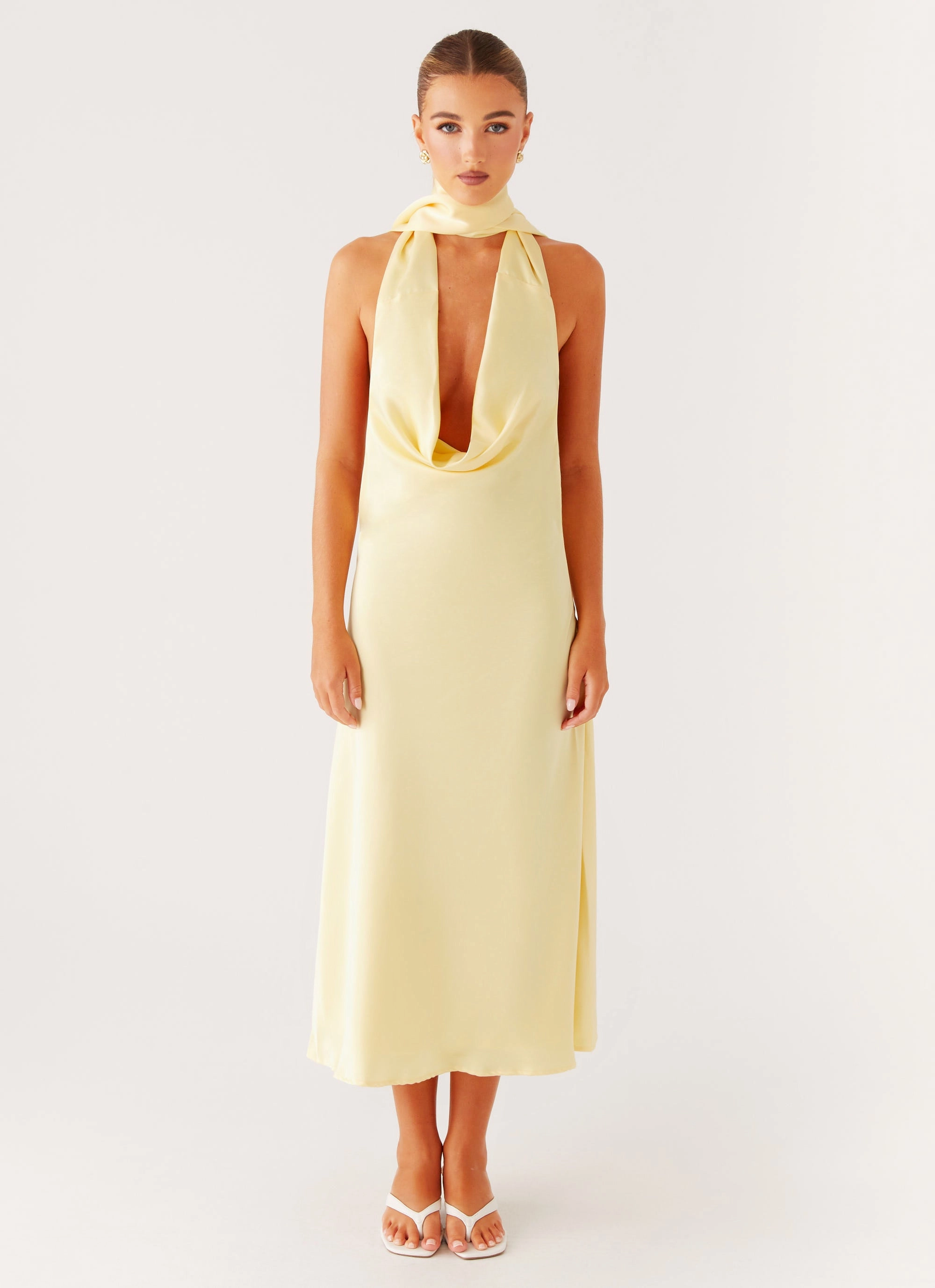 Fashion Option Street Ready Sonny Midi Dress - Yellow