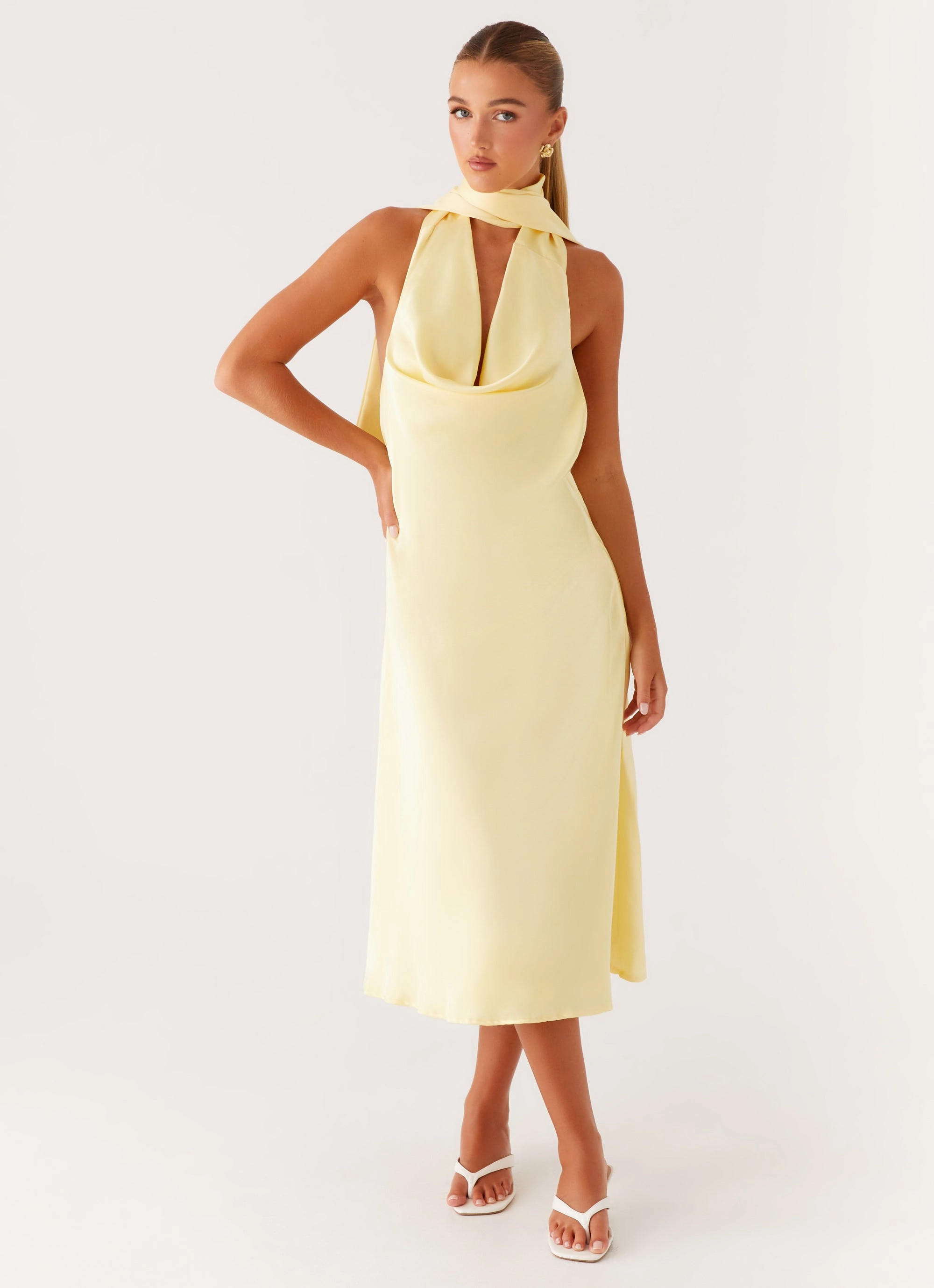 Sonny Midi Dress - Yellow Relaxed and Effortless