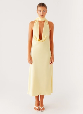 Fashion Option Street Ready Sonny Midi Dress - Yellow