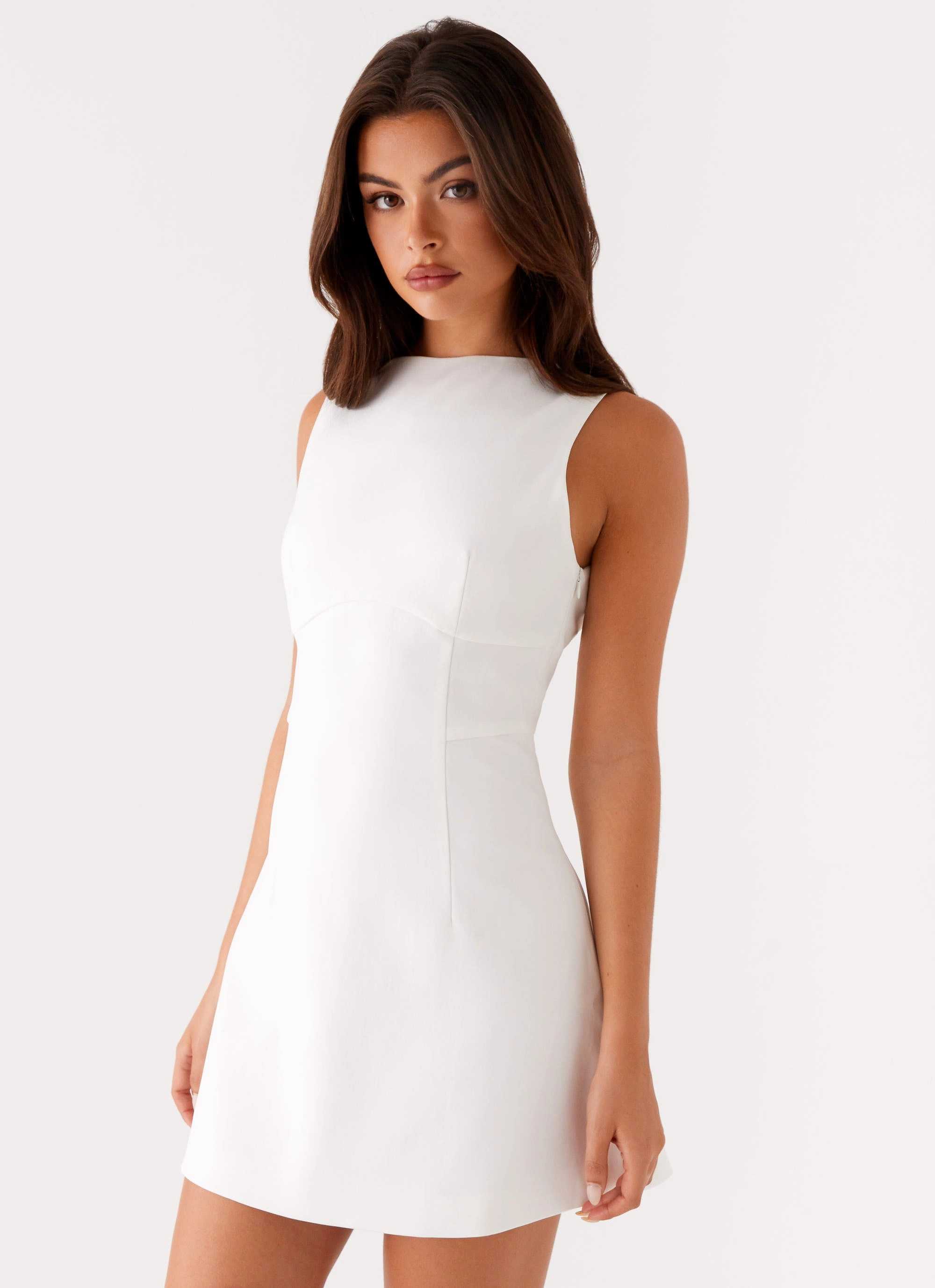 Lulita Mini Dress - White Soft Outfit Gentle Aesthetic