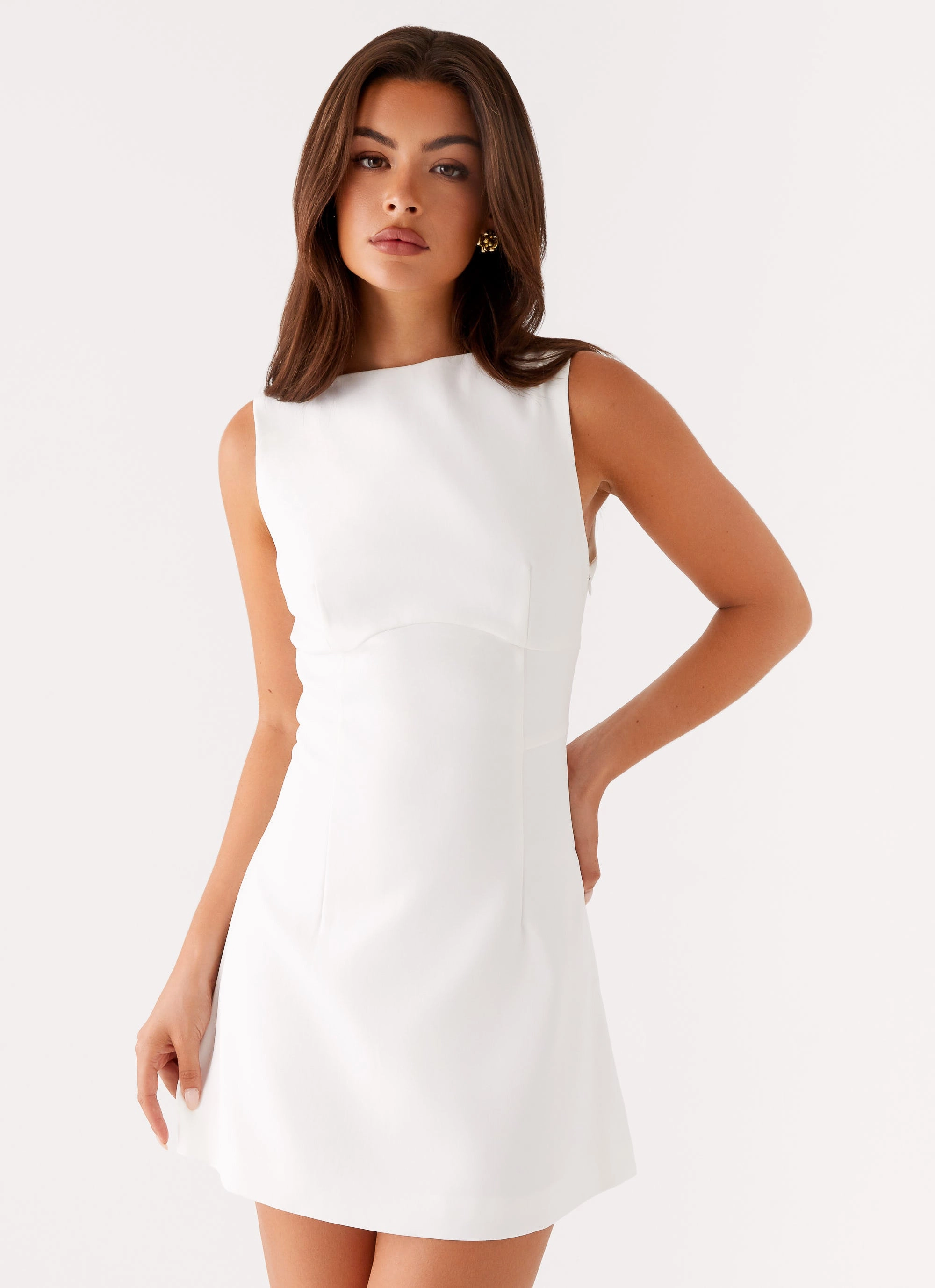 Lulita Mini Dress - White Work Ease