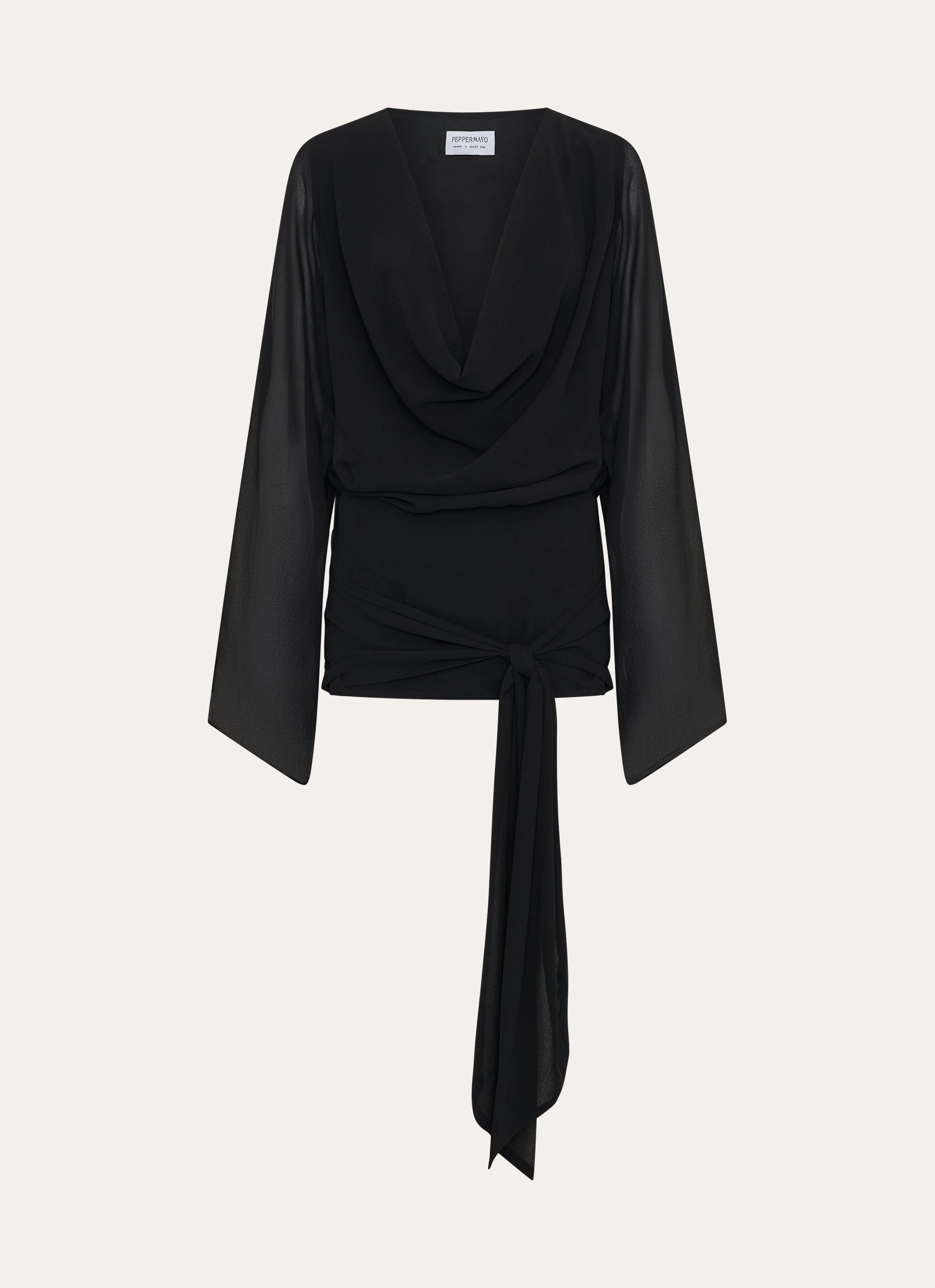 Effortless Elegance Sorrel Long Sleeve Mini Dress - Black