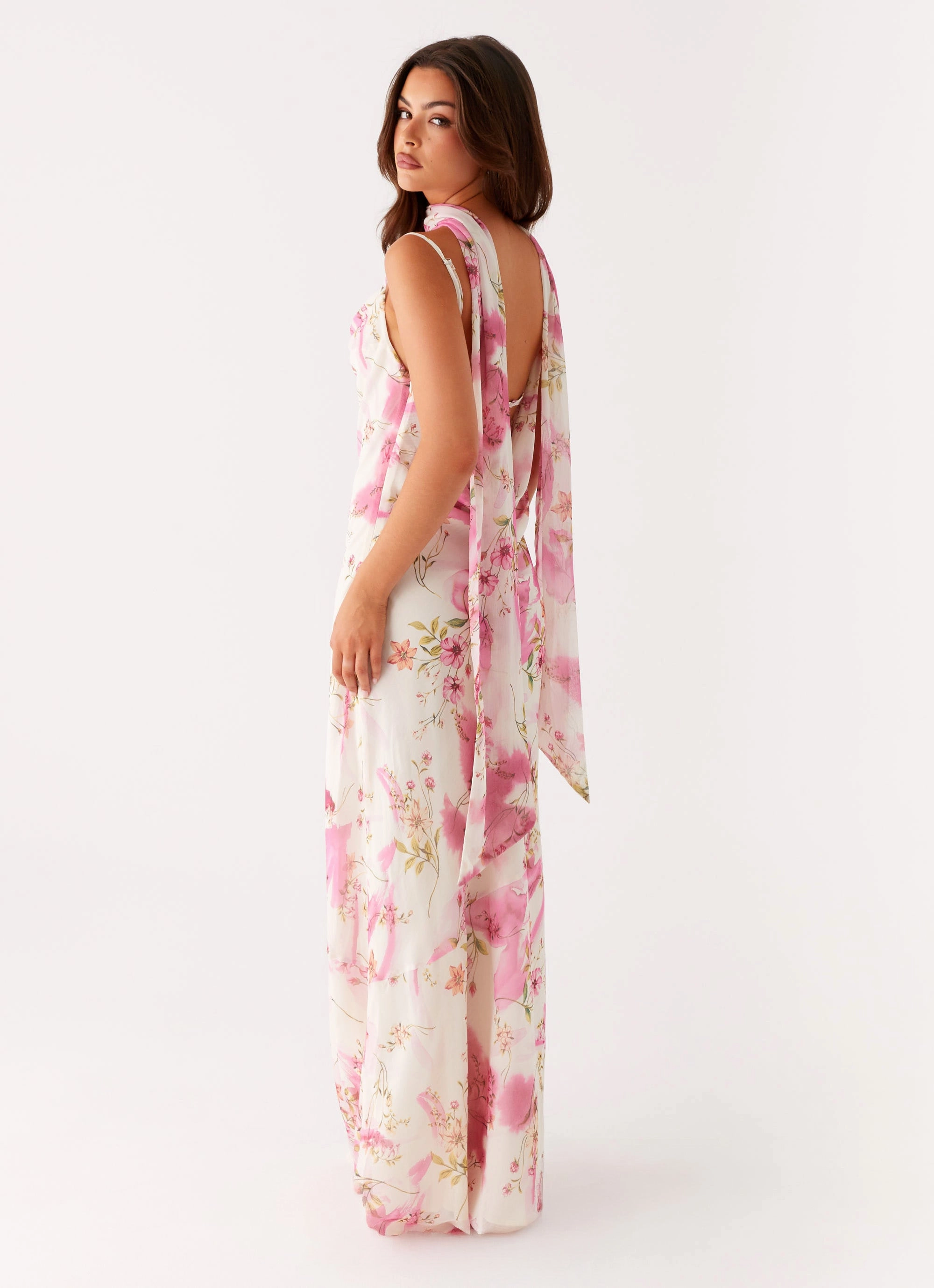 Spencer Maxi Dress - Ivory Floral Print Sweet Mood All Time