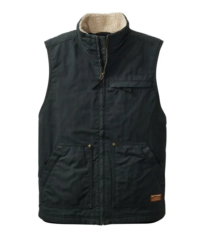 Bean's Utility Vest Men's Regular Padded collar size - inclusive