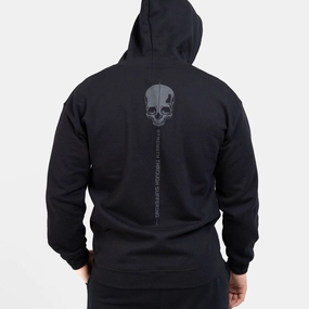 All Season Wear Strength Through Suffering Full-Zip Hoodie - Black