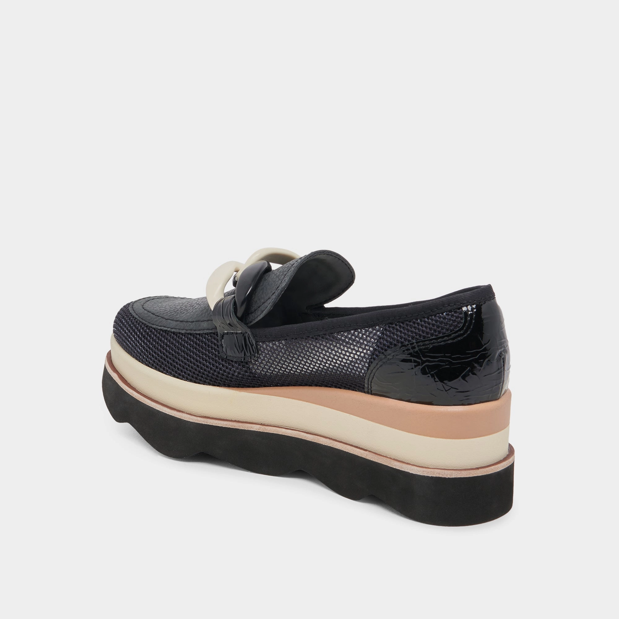 Supportive Design Air Flow Channels Dolce Vita Jaksen Sneakers in Onyx Mesh