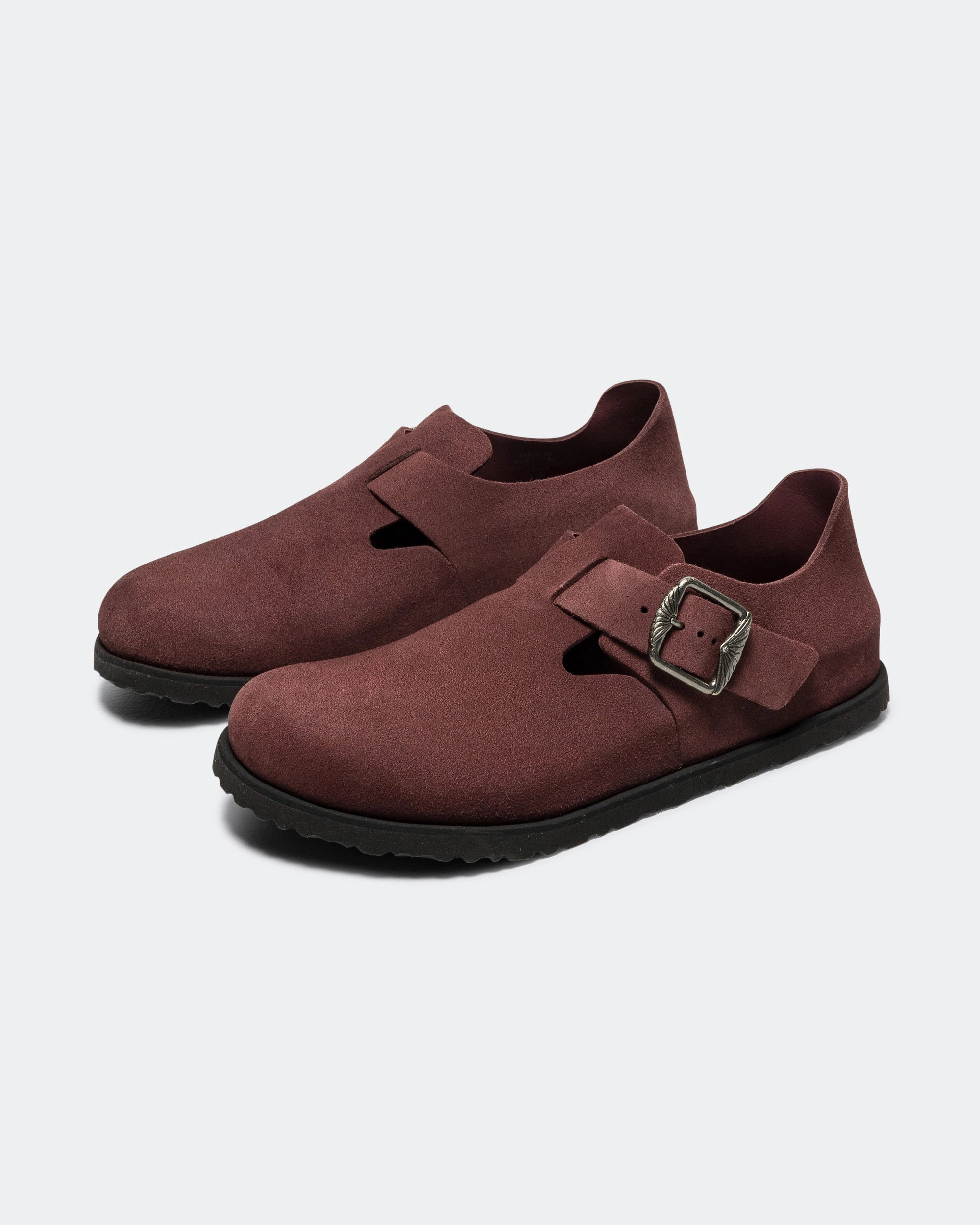 Relaxed Beach Shoes London Suede - Deep Burgundy