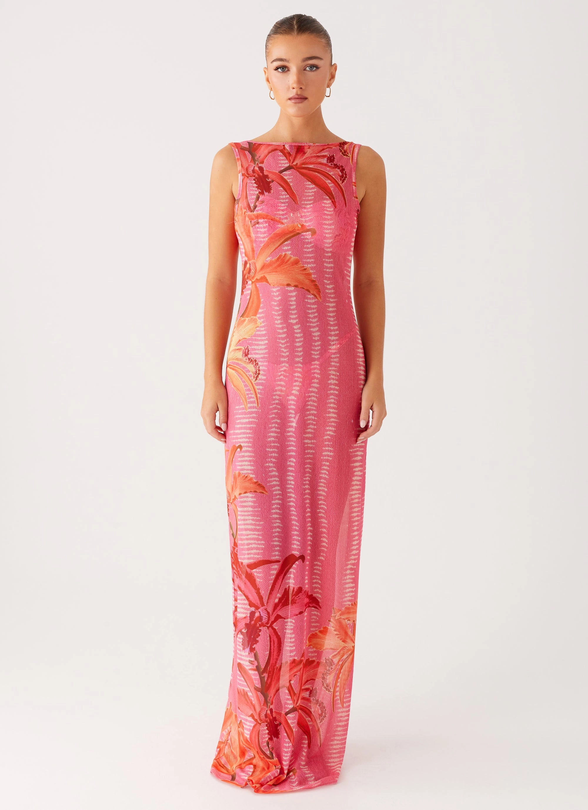 Sorella Maxi Dress - Tropical Pink Print All Inclusive