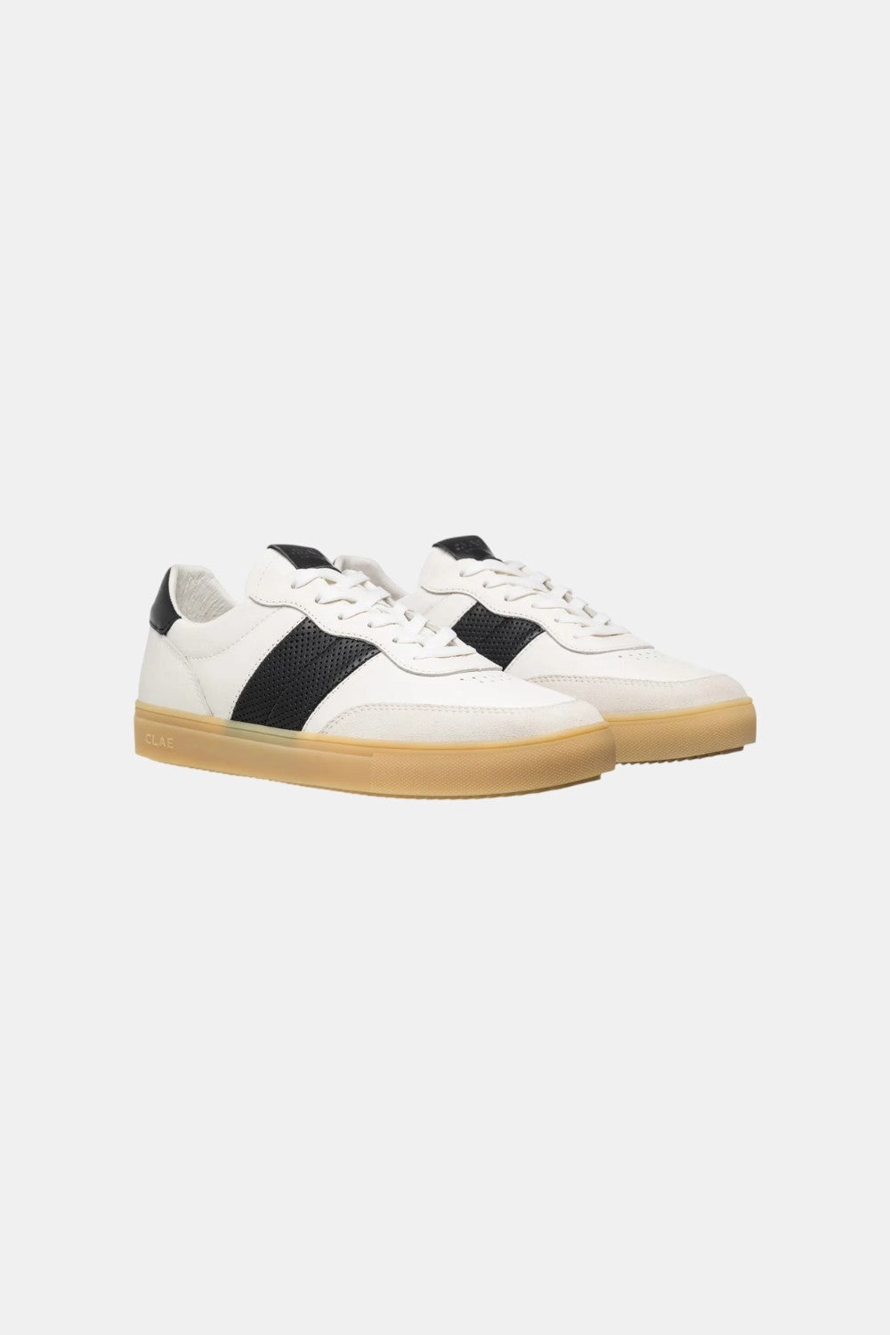 Ventilated Midsole Clae Davis in White Black Light Natural Gum