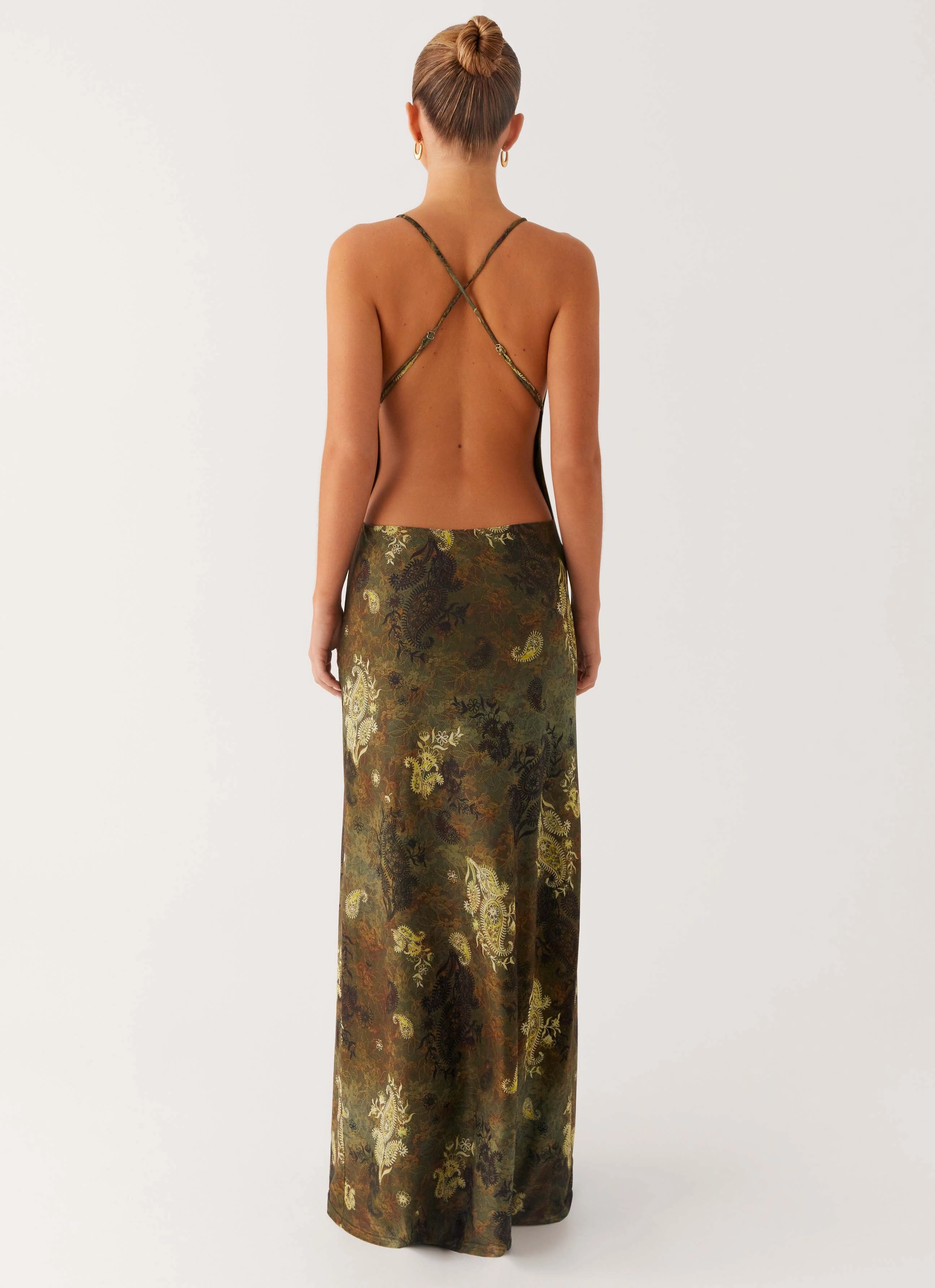 Classic structured dress Star Fields Maxi Dress - Cyber Floral