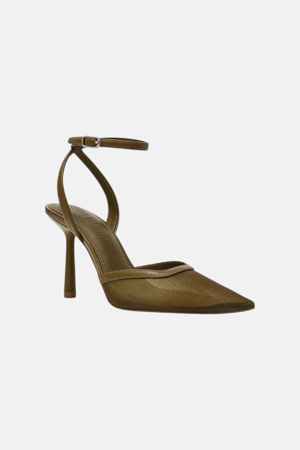 Steve Madden Alliance Mesh Olive Wedding Shoes High Heel Pumps