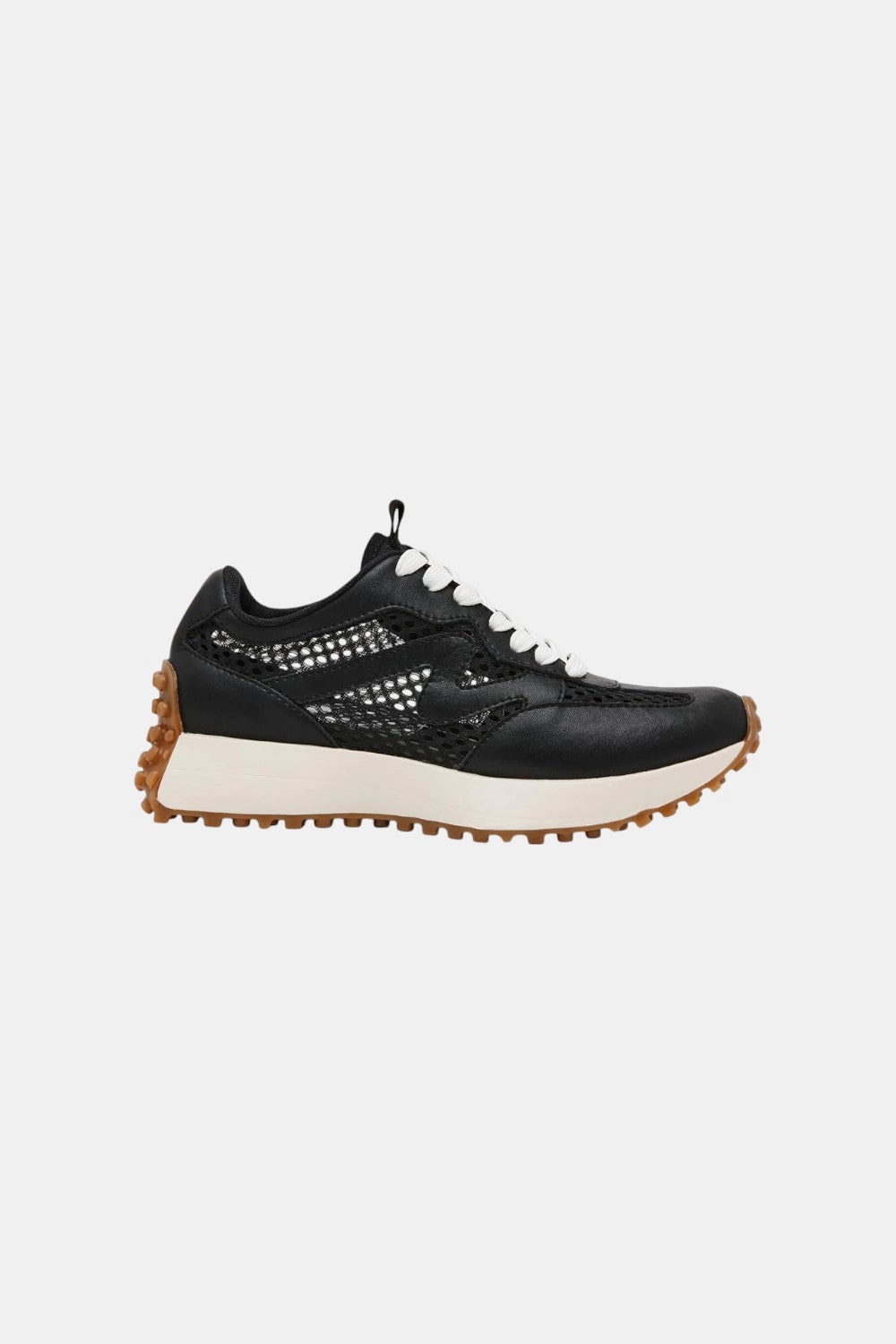 Steve Madden Campo Sneakers in Black Mesh Quick Pace