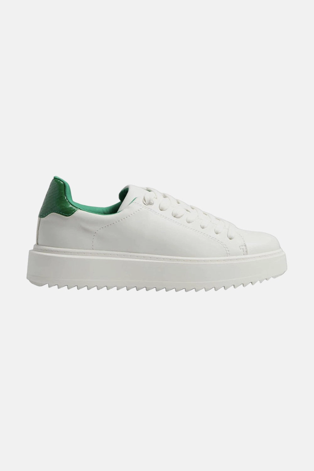 Steve Madden Charlie Sneakers In Green Snake Energy Returning Midsole
