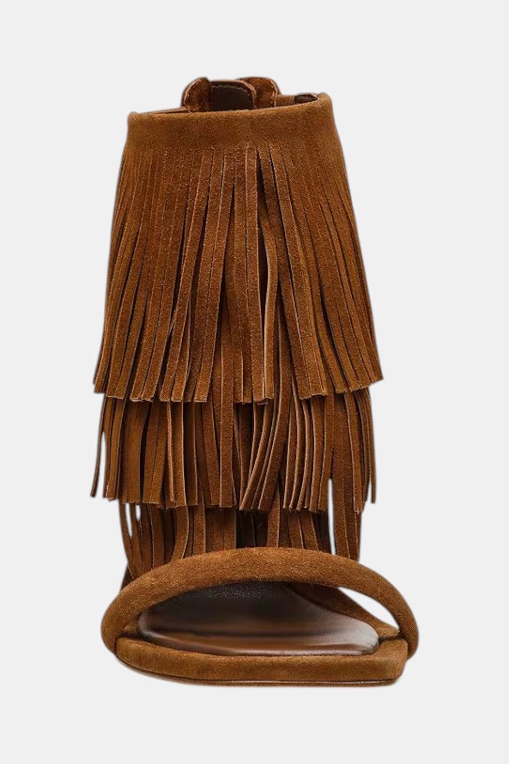 Steve Madden Fringzy Suede Dress Sandal in Chestnut Simple Travel Sandals Comfort Technology