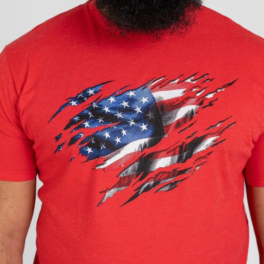 Wicking Interlock Knit Still Standing T-Shirt - Red