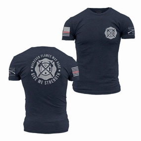 Wherever Flames May Rage T-Shirt - Navy Timeless Layer
