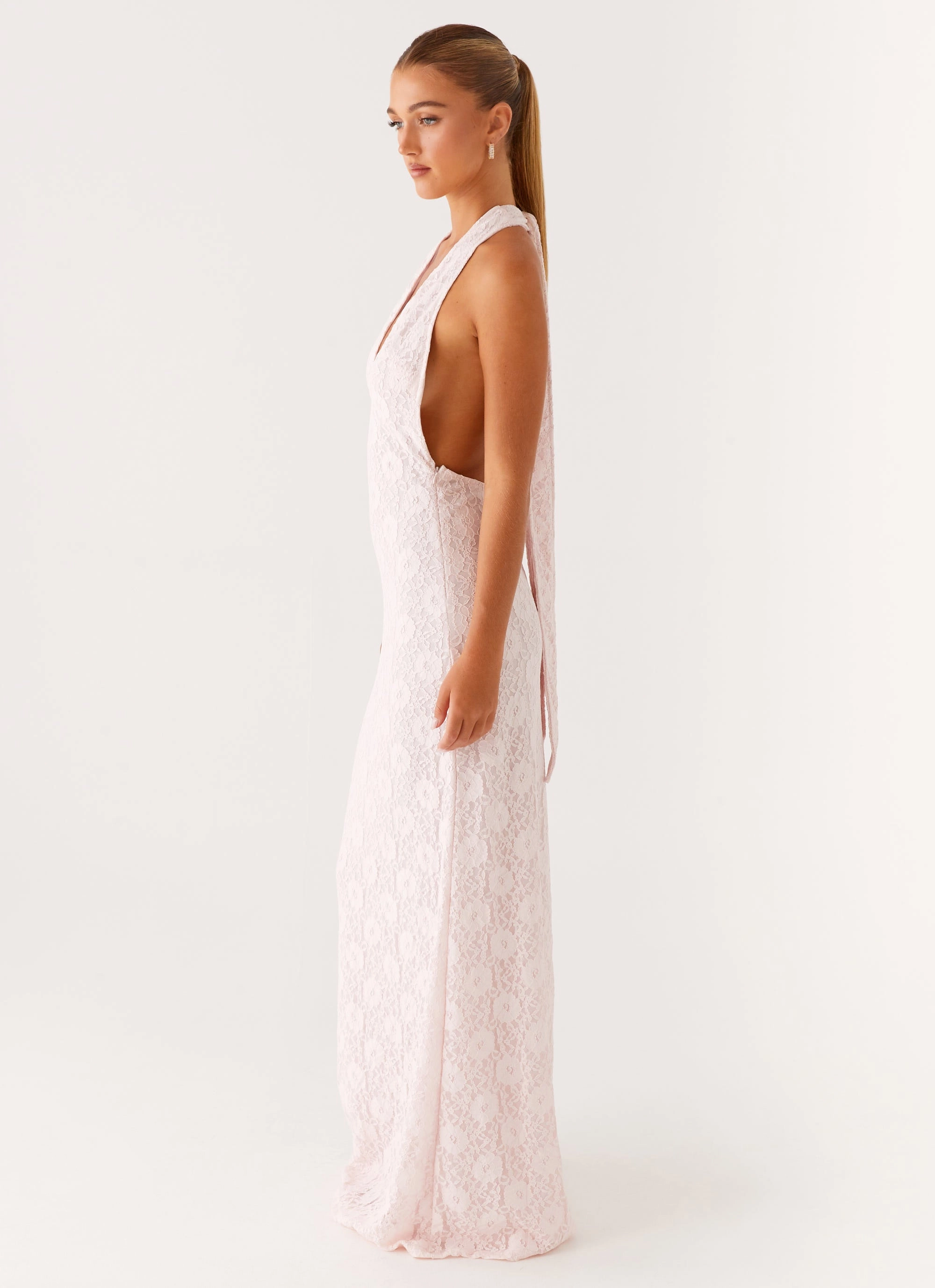 Carly Maxi Dress - Pink City Layer Elegant Outline