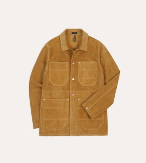 Sand Suede Welder Jacket Fall Weather Ventilated Back Panel