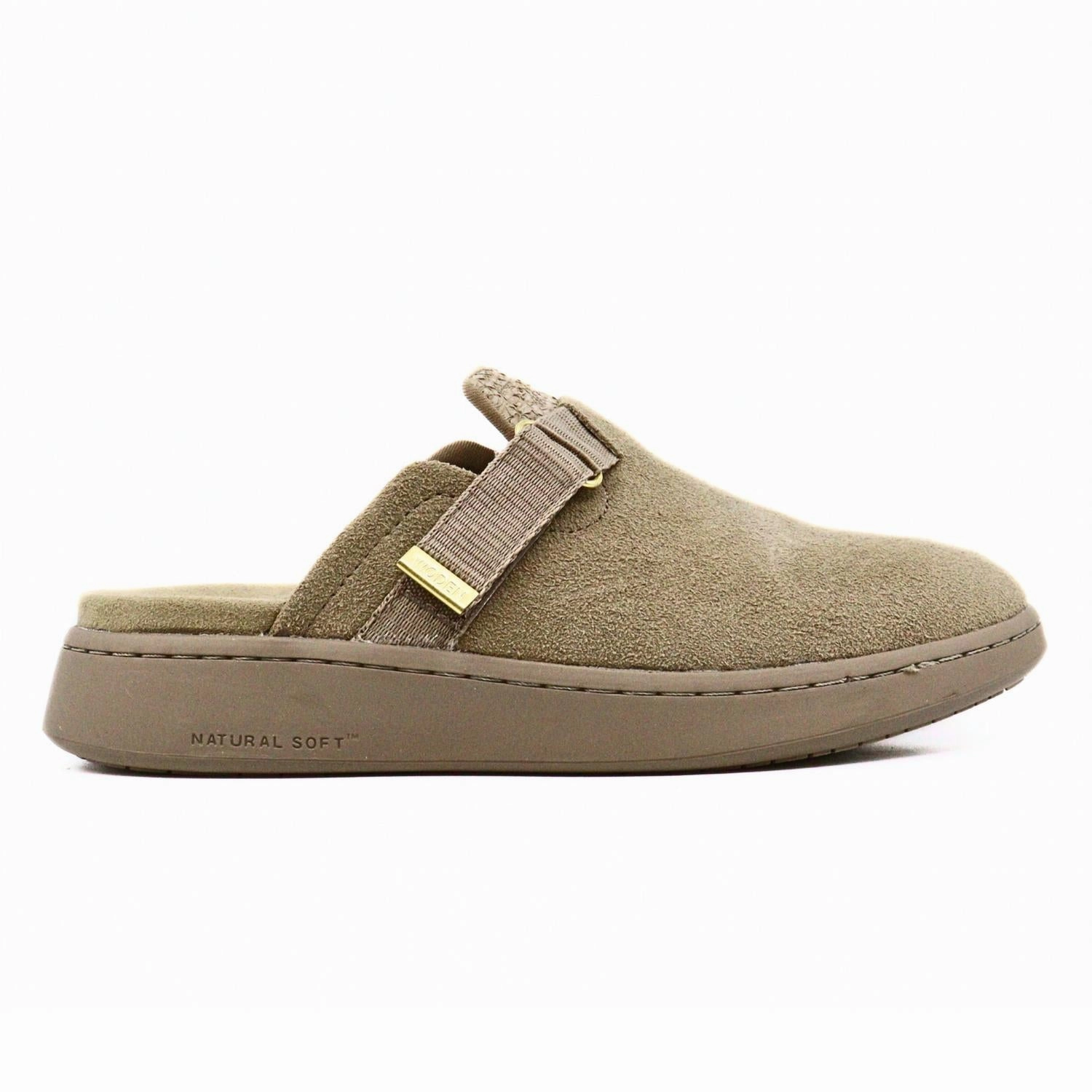 Vega Clog In Silver Mink Comfortable Arch