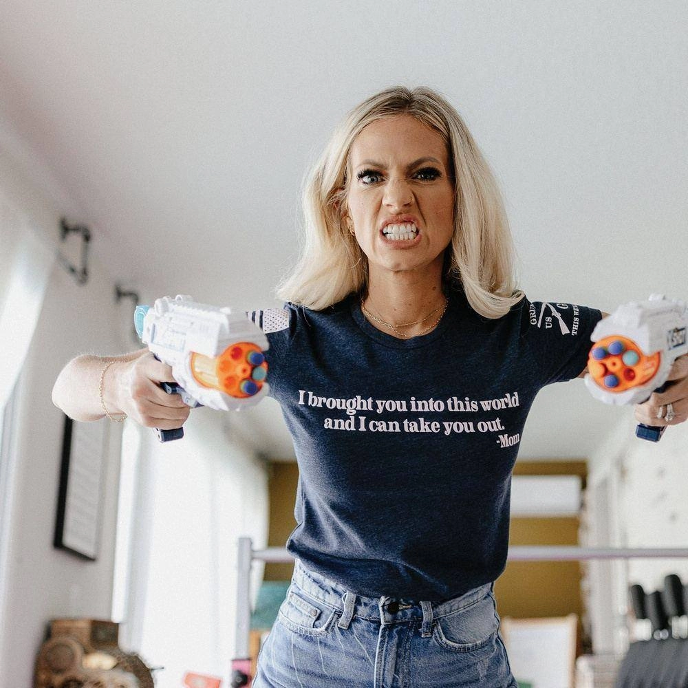 Women's Take You Out Slim Fit T-Shirt - Midnight Navy Scoop neck femininity