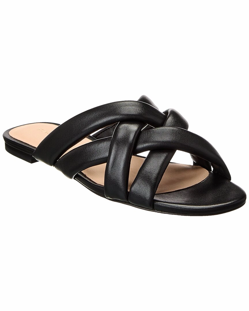 Stuart Weitzman Crossover Leather Slide Stability control