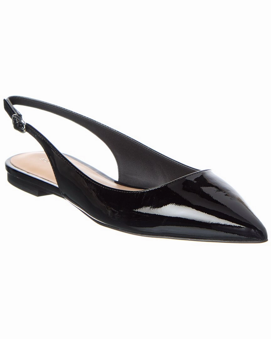 Stuart Weitzman Mara Patent Slingback Flat Road Running Quick Release Laces
