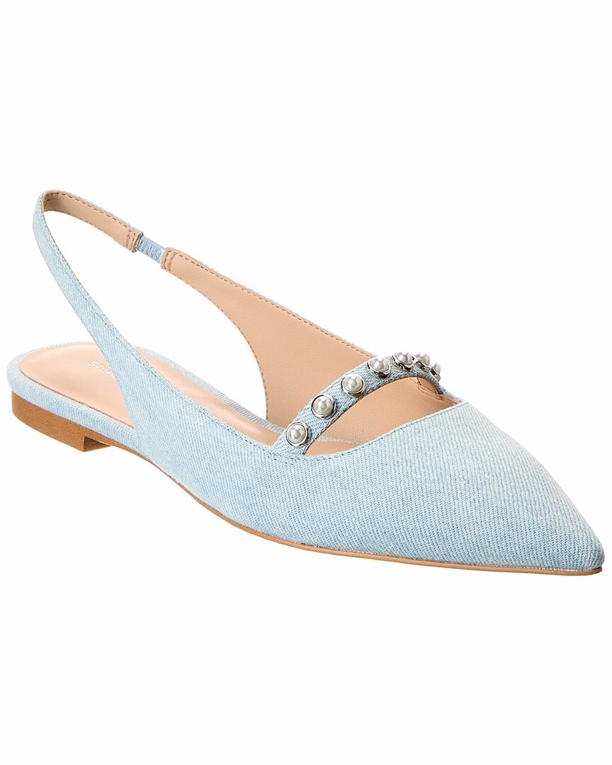 Stuart Weitzman Pearl Denim Slingback Flat insulated