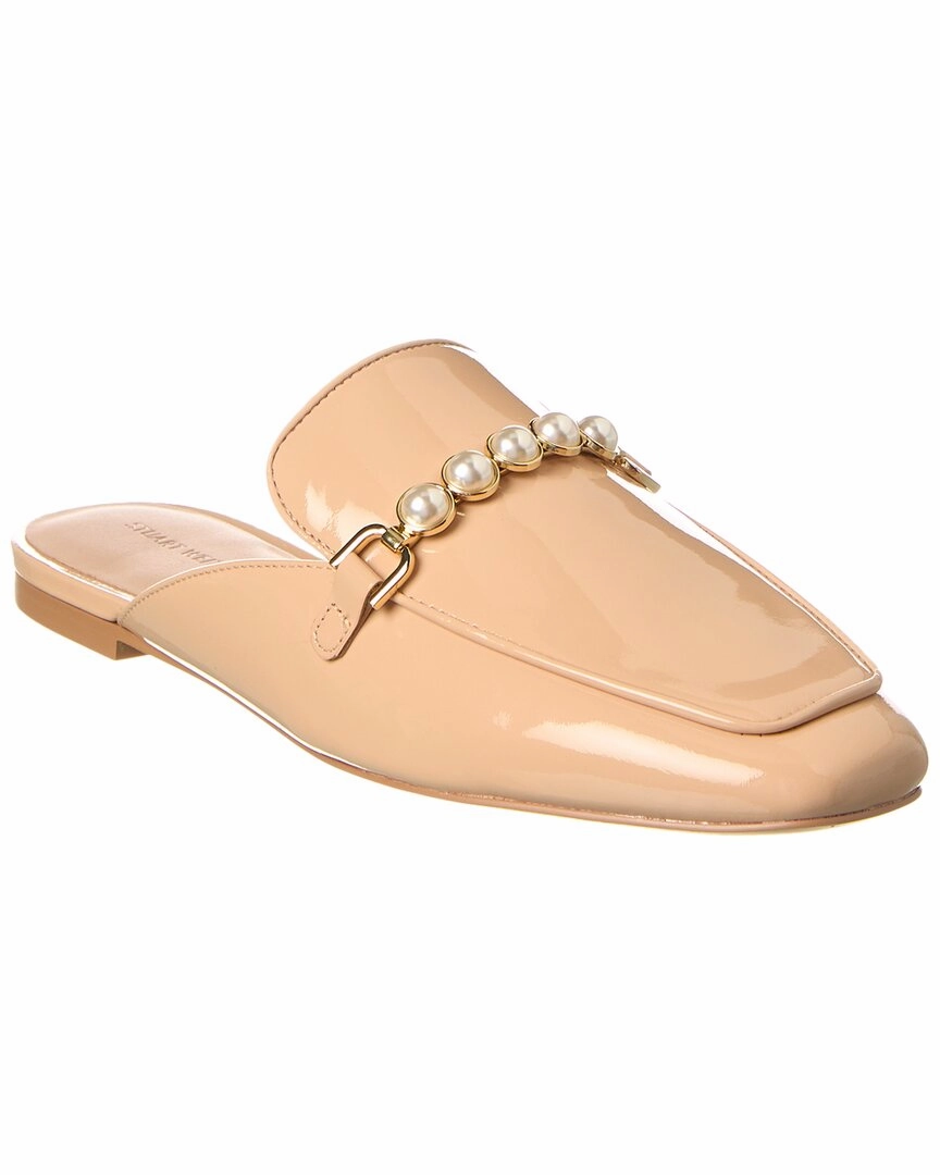 Stuart Weitzman Perla Patent Mule Step Into Comfort Ultra Soft Padding