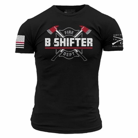 B Shifter T-Shirt - Black Easy Wear Style