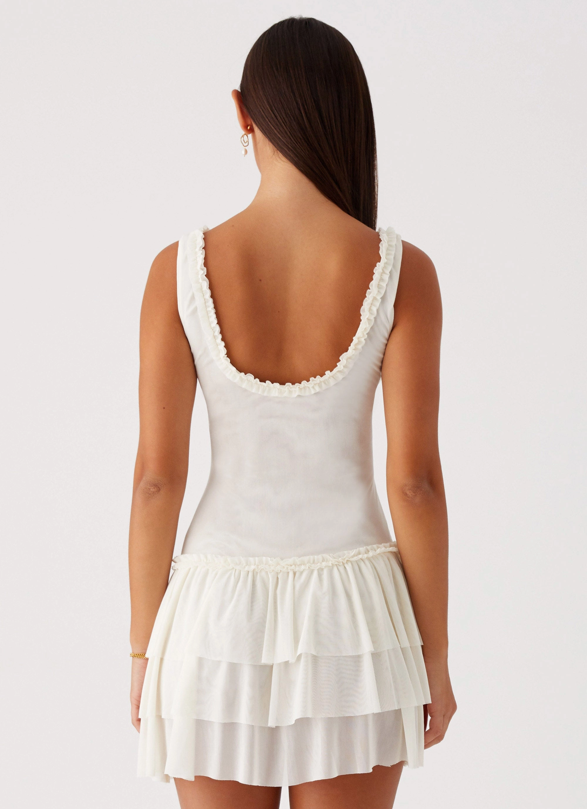Chill Lines Cyprus Mini Dress - Ivory