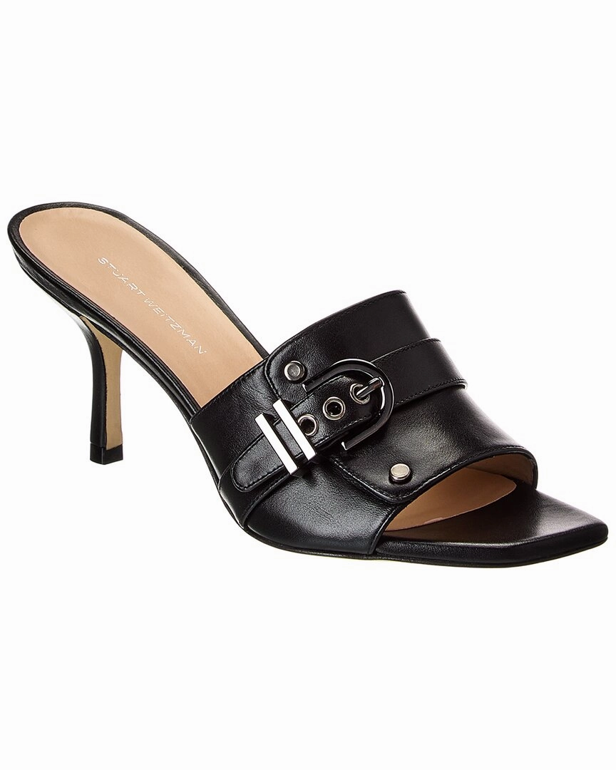 All Day Comfort Stuart Weitzman Maverick Slide 75 Leather Sandal