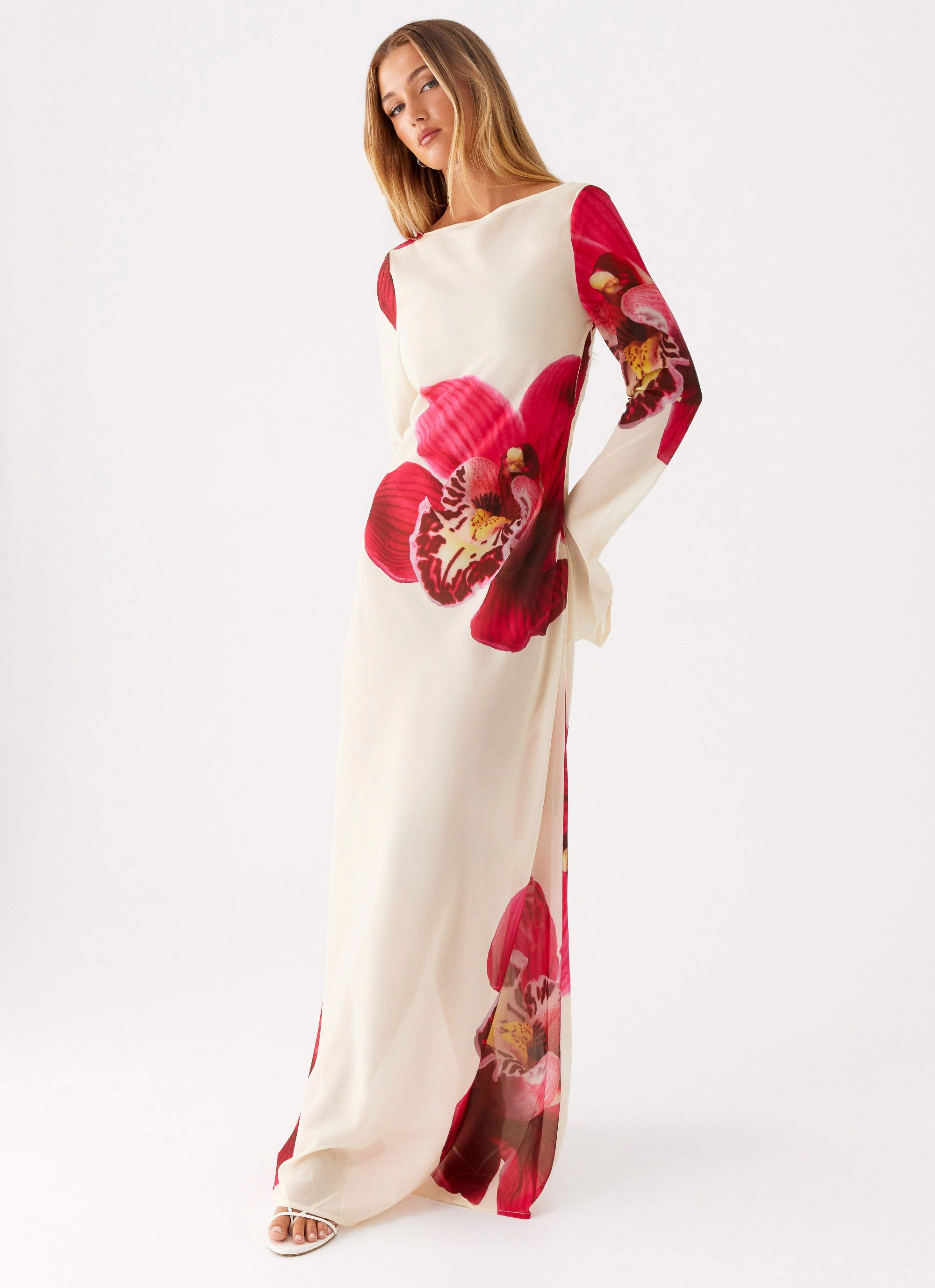 Chic and Elegant Spring Flow Lorde Maxi Dress - Orchid Yellow