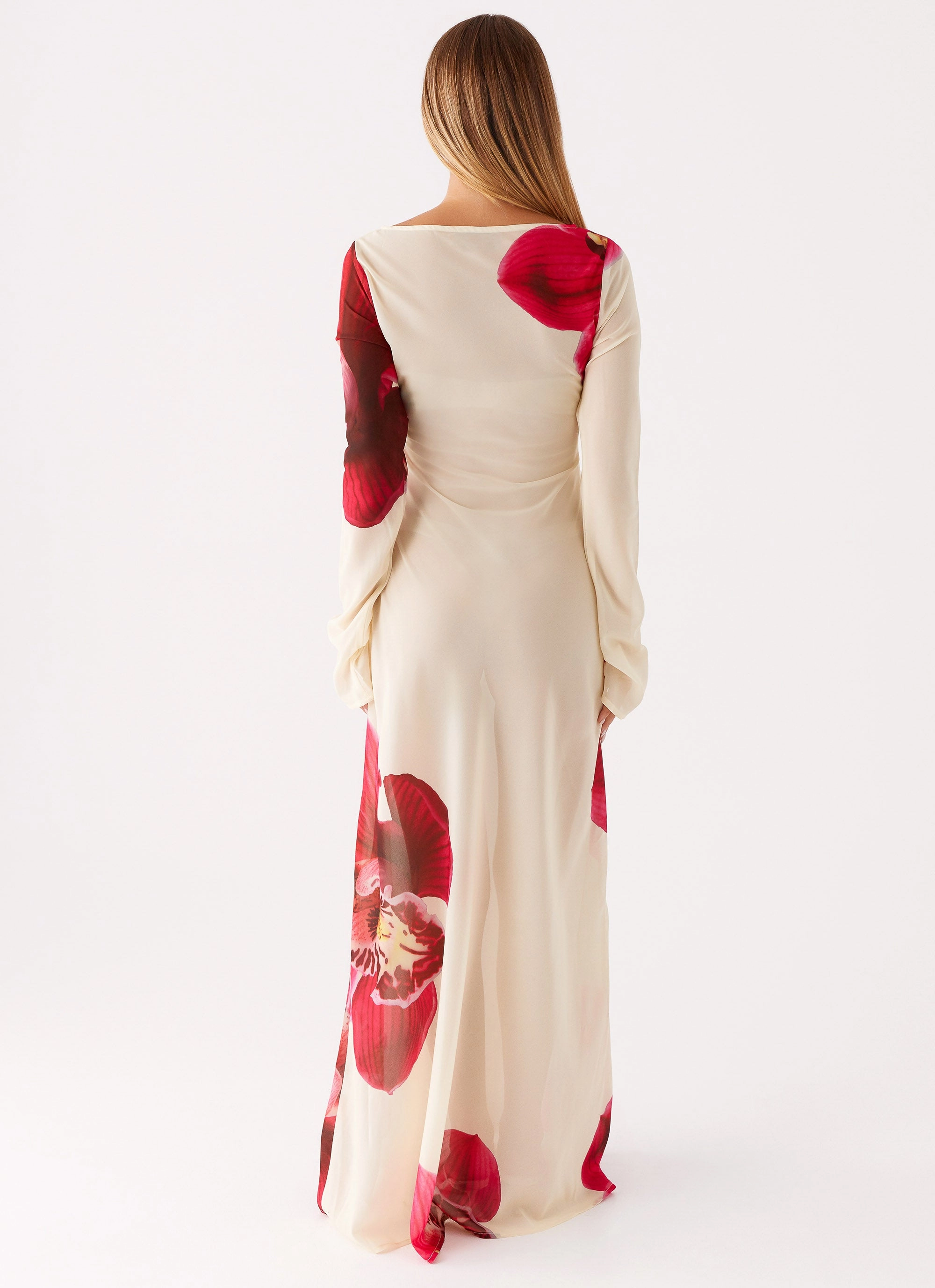 Lorde Maxi Dress - Orchid Yellow Festive Wear